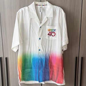 Colorful EPCOT 40 Button-Up Shirt